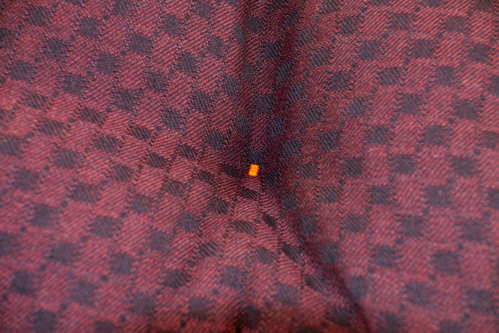 Checkered Wool Dog Bed