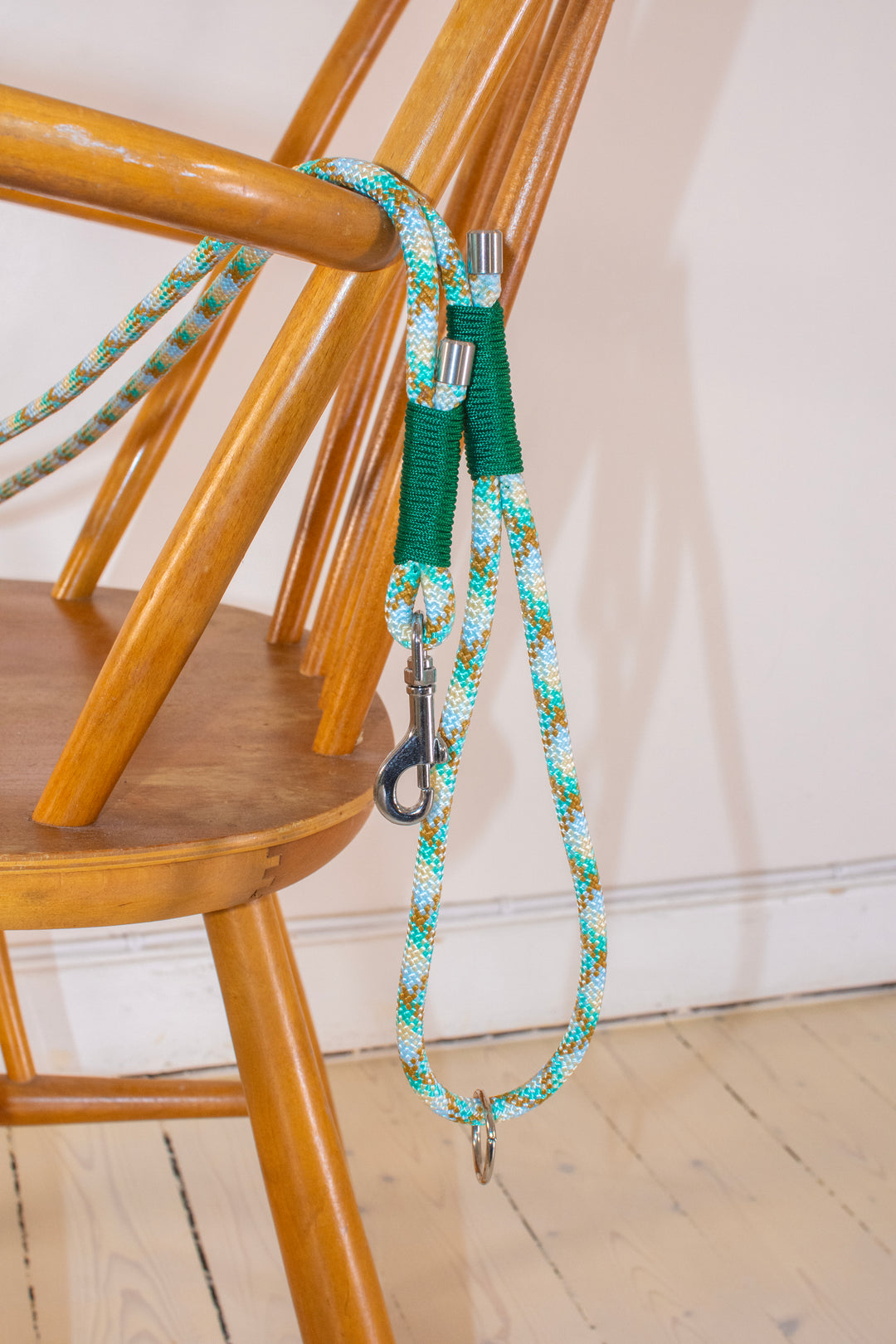 Seafoam Green rope leash - 8mm