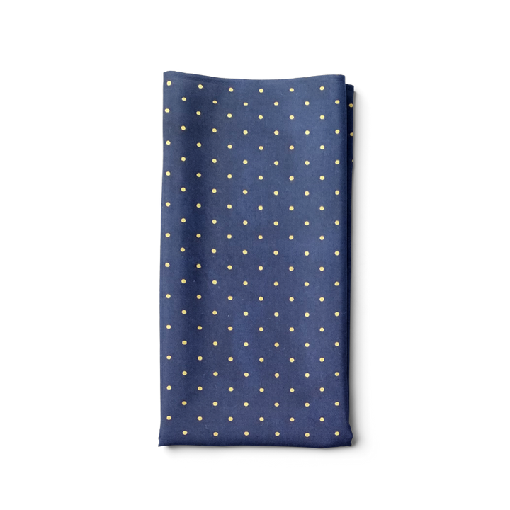 Golden dots blue bandana