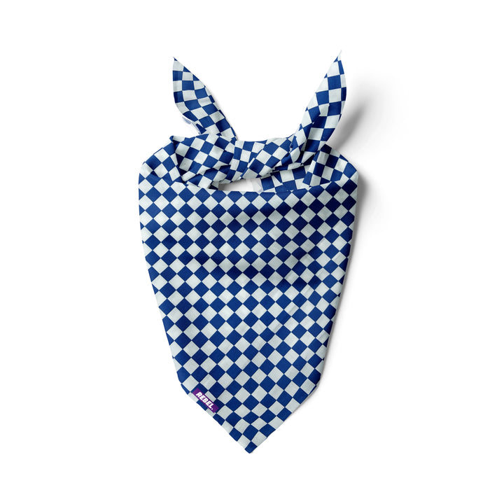 Blue Check Bandana