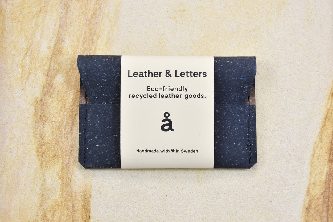 Black leather wallet, model A, by Rebel Dog Club