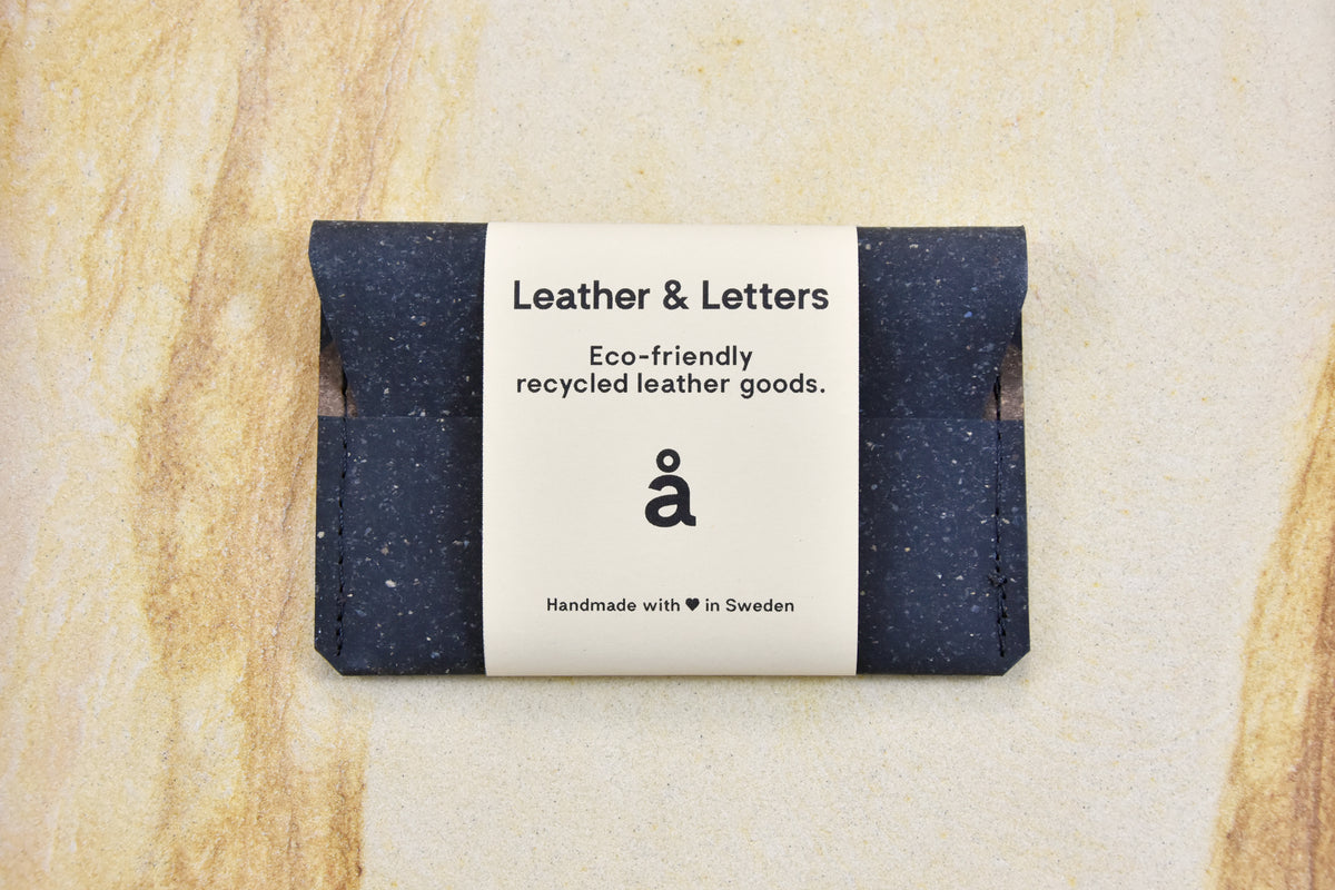 Black leather wallet, model A, by Rebel Dog Club