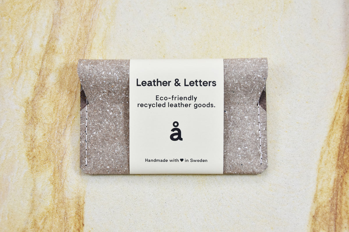 Beige leather wallet, model A, by Rebel Dog Club