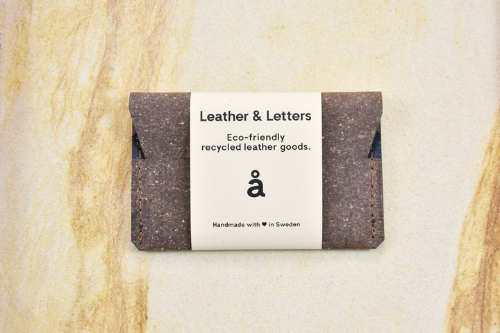 Brown leather wallet, model A, by Rebel Dog Club
