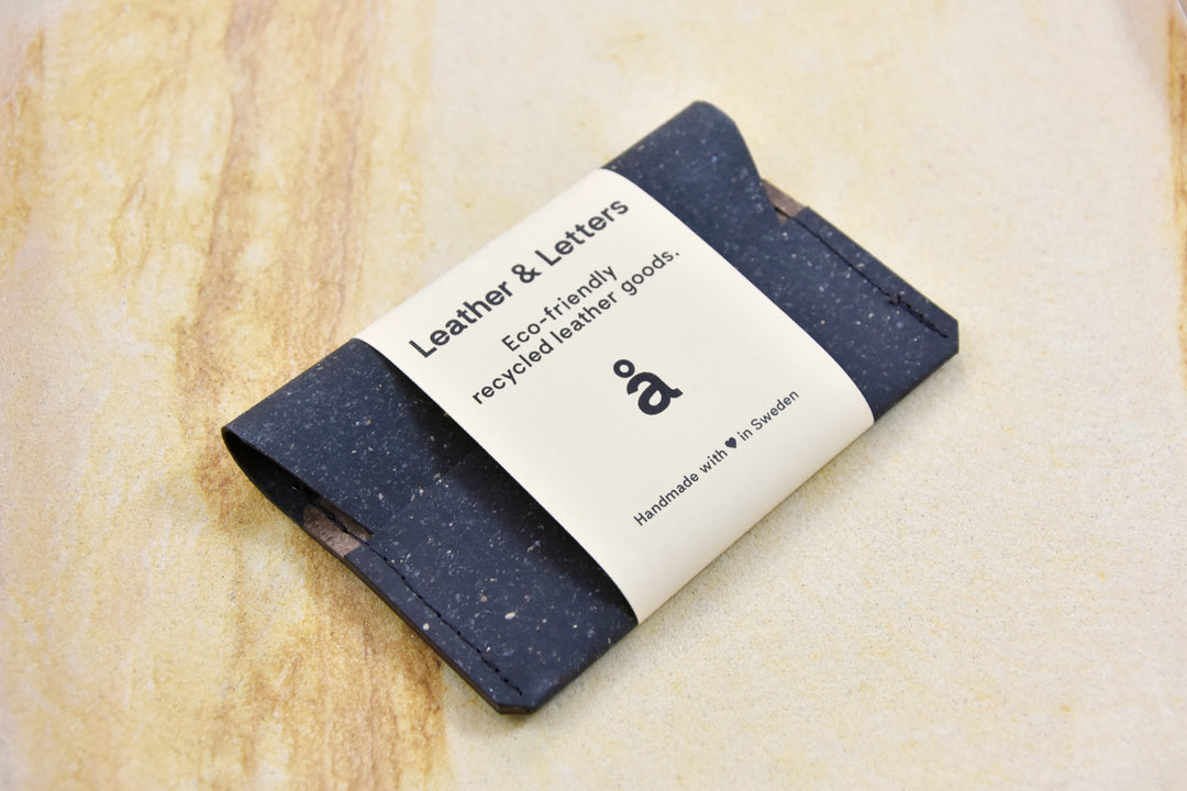 Black leather wallet, model A, by Rebel Dog Club