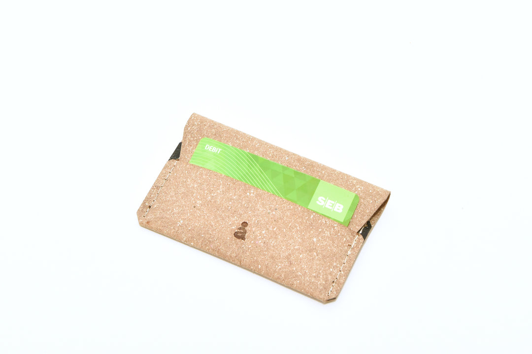 Beige leather wallet, model A, by Rebel Dog Club