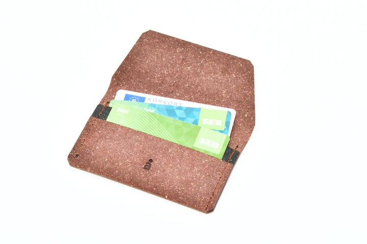 Brown leather wallet, model A, by Rebel Dog Club