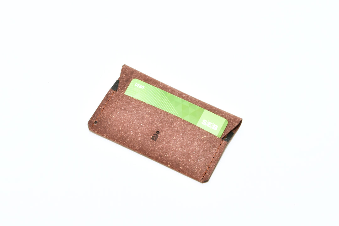 Brown leather wallet, model A, by Rebel Dog Club