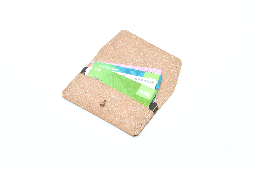 Beige leather wallet, model A, by Rebel Dog Club