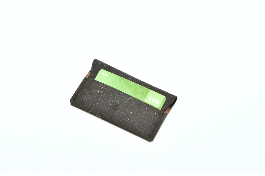 Black leather wallet, model A, by Rebel Dog Club