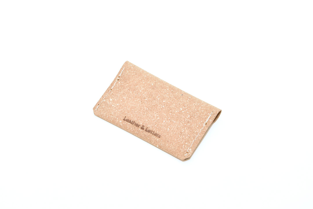Beige leather wallet, model A, by Rebel Dog Club