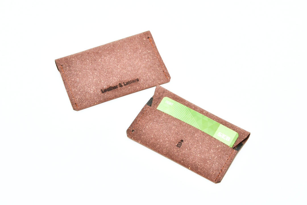 Brown leather wallet, model A, by Rebel Dog Club