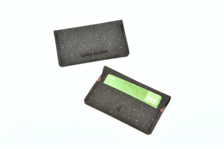 Black leather wallet, model A, by Rebel Dog Club