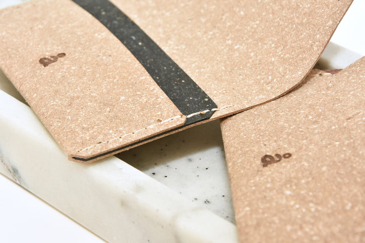 Beige leather wallet, model A, by Rebel Dog Club