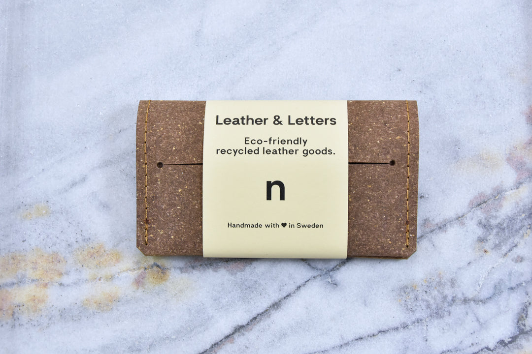 Brown leather wallet, model N, by Rebel Dog Club