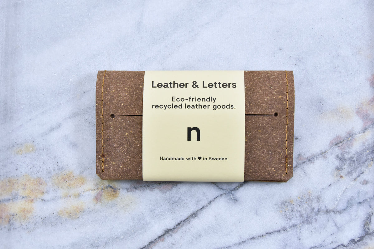 Brown leather wallet, model N, by Rebel Dog Club
