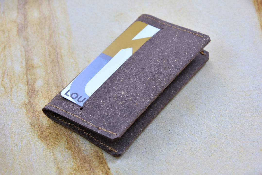Brown leather wallet, model N, by Rebel Dog Club