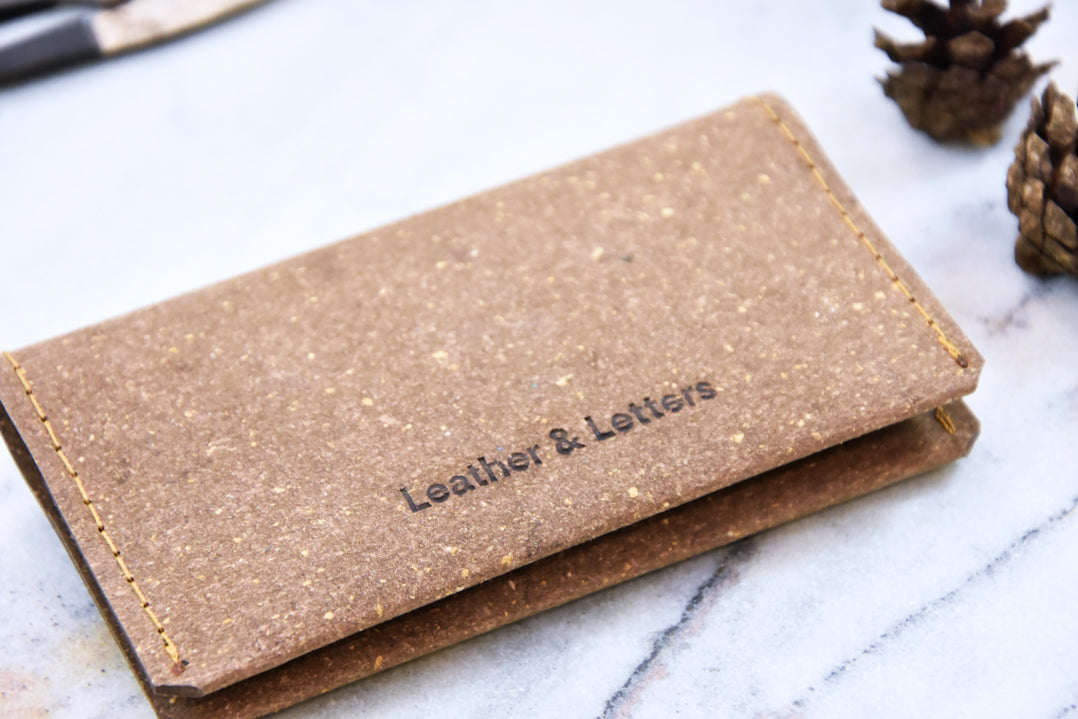 Brown leather wallet, model N, by Rebel Dog Club
