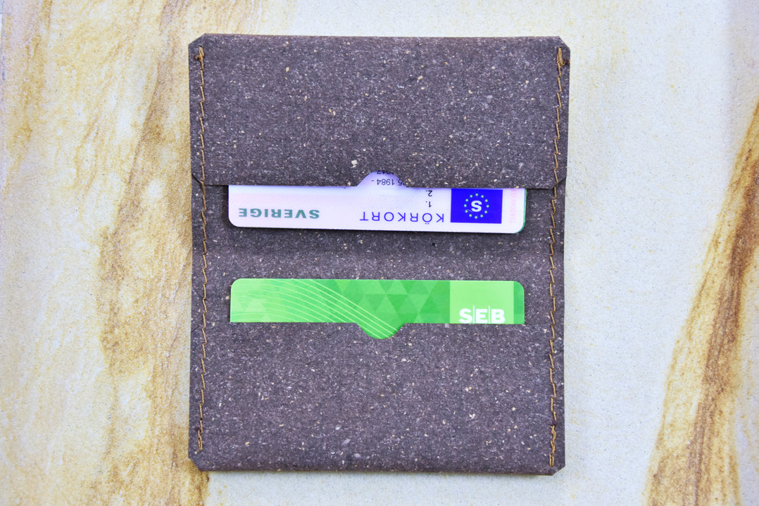 Brown leather wallet, model N, by Rebel Dog Club